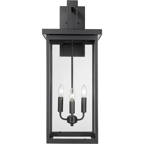 Barkeley 4 Light 30 inch Powder Coated Black Outdoor Wall Sconce